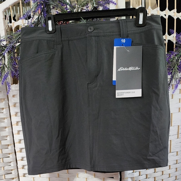 🧨 Eddie Bauer Gray Adventurer 2.0 Skort NWT - Picture 7 of 7